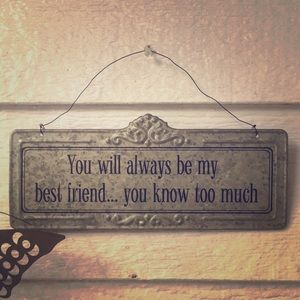 Best friend plaque